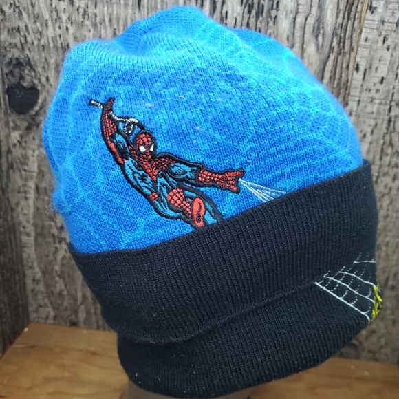 Spider Man Youth Kids Knit Beanie Winter Hat Boys One Size - Picture 5 of 7